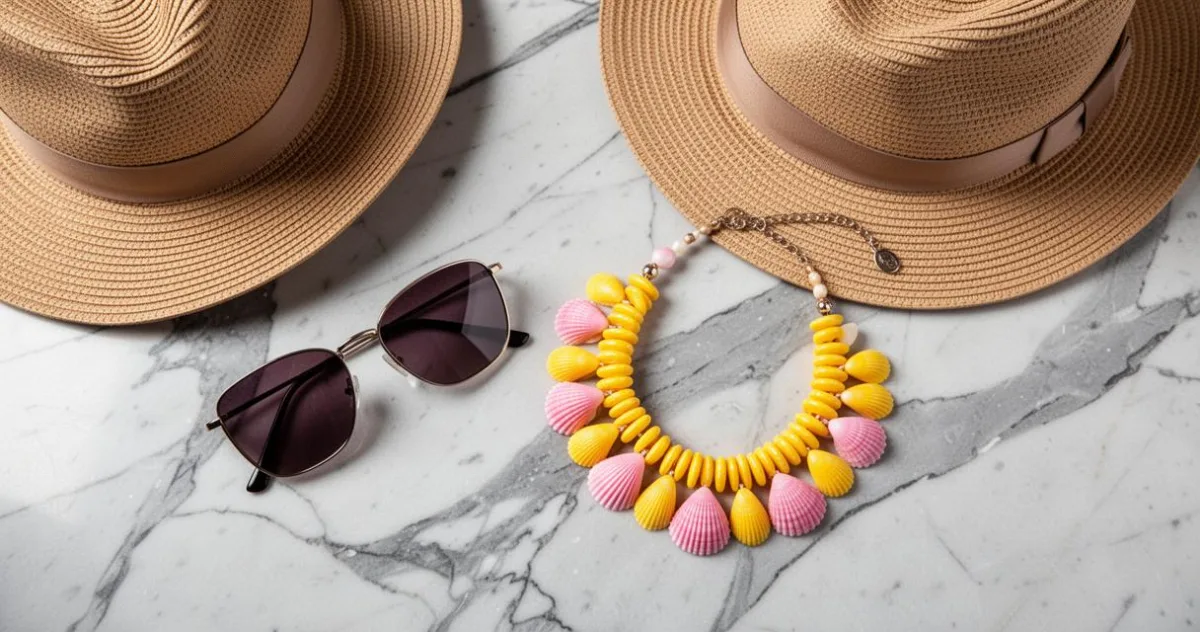 Osez les couleurs avec notre sélection de colliers coquillage jaune et rose – image 4