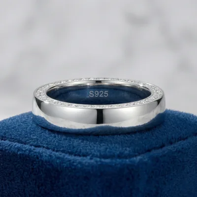 Bague alliance empilable en argent sterling – image 2