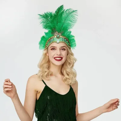 Bandeau à plumes de style années 1920 – image 2