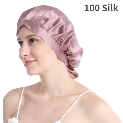 Bonnet de nuit en soie de mûrier – image 2