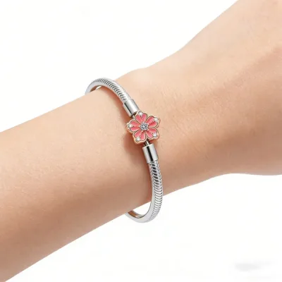 Bracelet argent 925 à fermoir carré – image 2