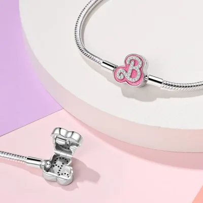 Bracelet argent sterling cœur licorne