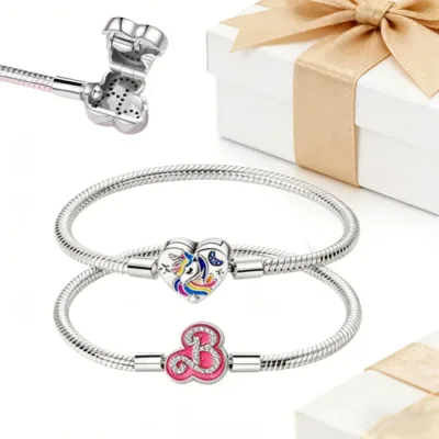 Bracelet argent sterling cœur licorne – image 2