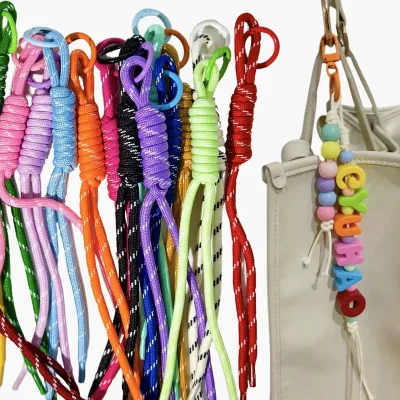 Corde tressée en nylon multicolore
