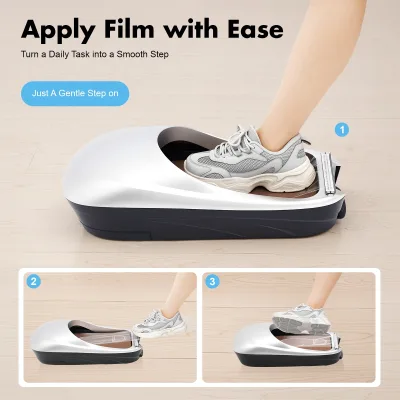 Distributeur de films couvre-chaussures argent