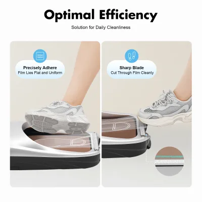 Distributeur de films couvre-chaussures argent – image 3