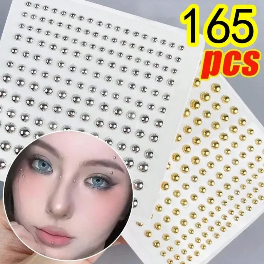 Faux piercings autocollants, lot de 165 pièces