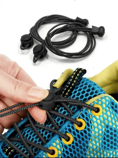 Lacets élastiques noirs sans nœuds