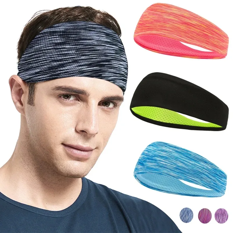 Lot de 3 bandeaux de sport élastiques en nylon