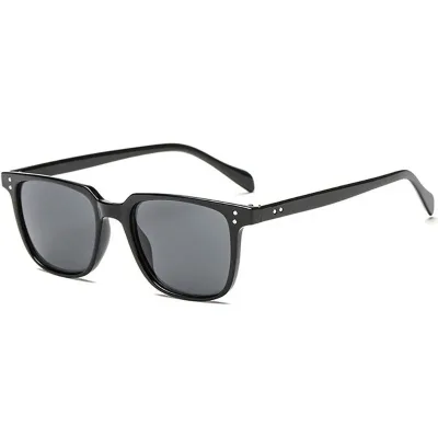 Lunettes de soleil carrées noires vintage – image 3