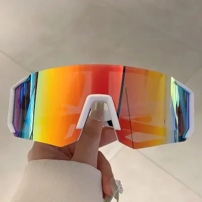 Lunettes de soleil ovales surdimensionnées