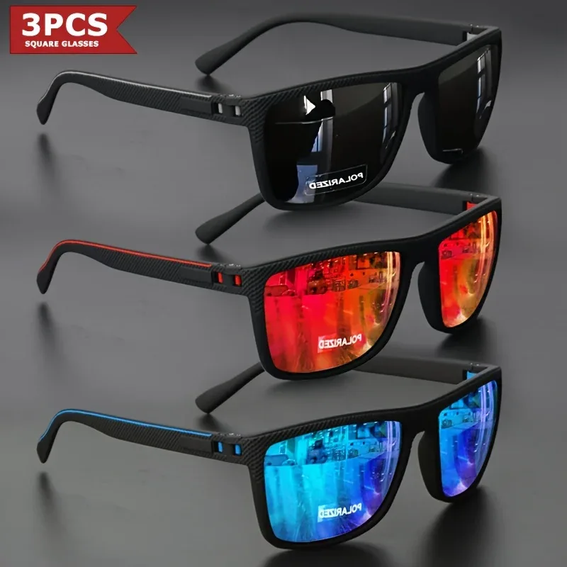Lunettes de soleil polarisées monture carrée