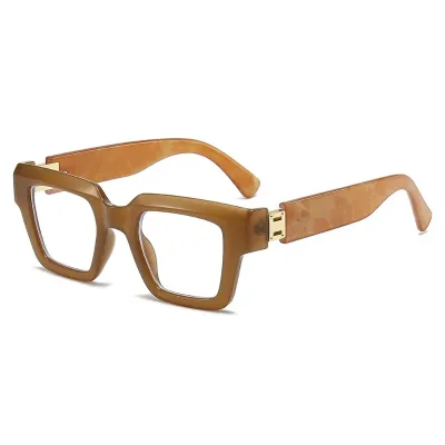 Monture de lunettes carrée en plastique – image 2